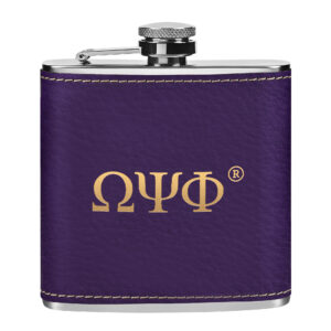 Omega Psi Phi Whiskey Flask
